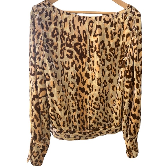 Vintage L.A.M.B Silk Cheetah Print Top - Picture 5 of 8